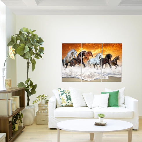 Wandbilder Wohnzimmer XXL Pferde Moderne Bilder Tiere